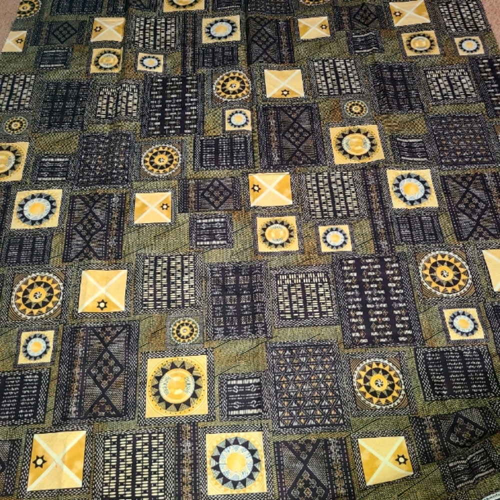 Rare Find "Native Arts" by Robert Kaufman Screen Print Craft Quilt Sew Fabric